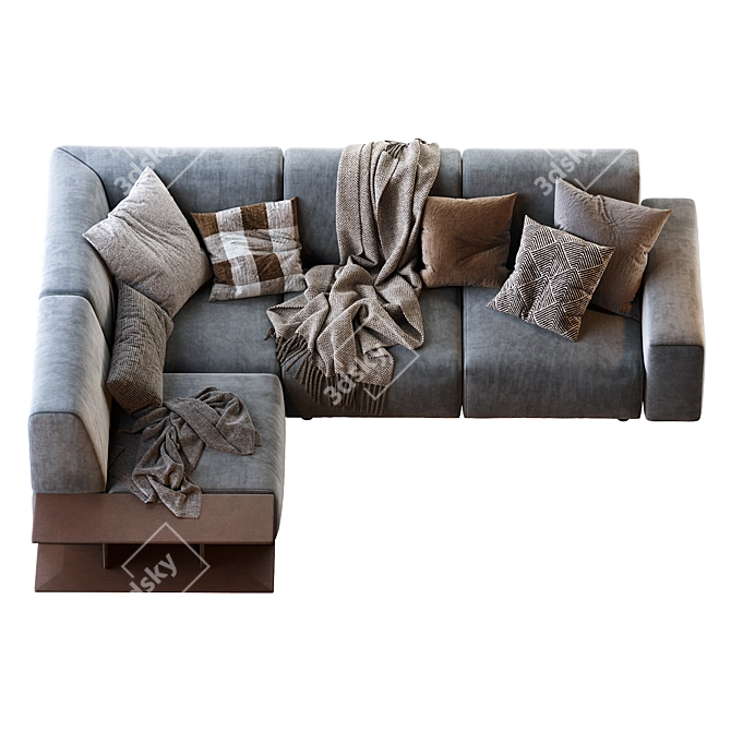 Modern Aston Sofa 290x220x86 3D model image 3