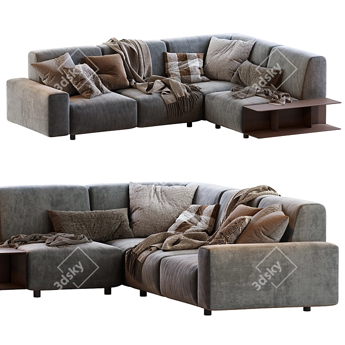 Modern Aston Sofa 290x220x86 3D model image 4