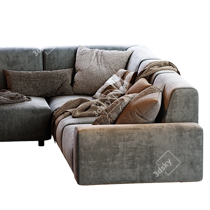 Modern Aston Sofa 290x220x86 3D model image 6