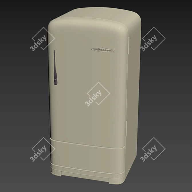 Vintage Dnepr Fridge - Classic Cooling 3D model image 3