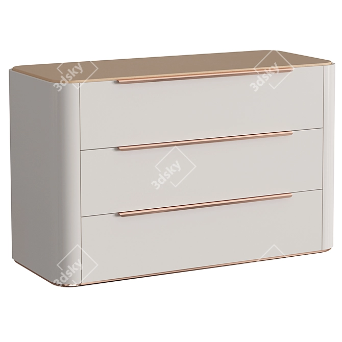 Praddy NATUR Bamboo Chest 3D model image 2