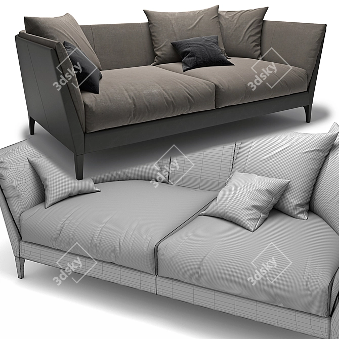Luxurious Bretagne Sofa: A Poltrona Frau Masterpiece 3D model image 2