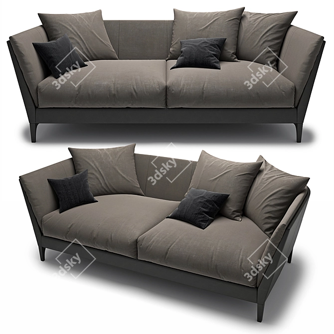 Luxurious Bretagne Sofa: A Poltrona Frau Masterpiece 3D model image 3