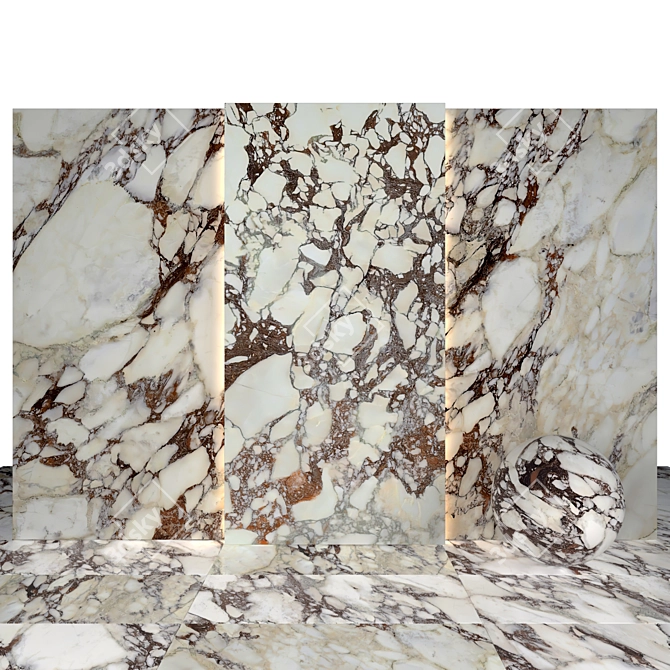 Capraia Breach Marble: Luxe Texture 3D model image 1