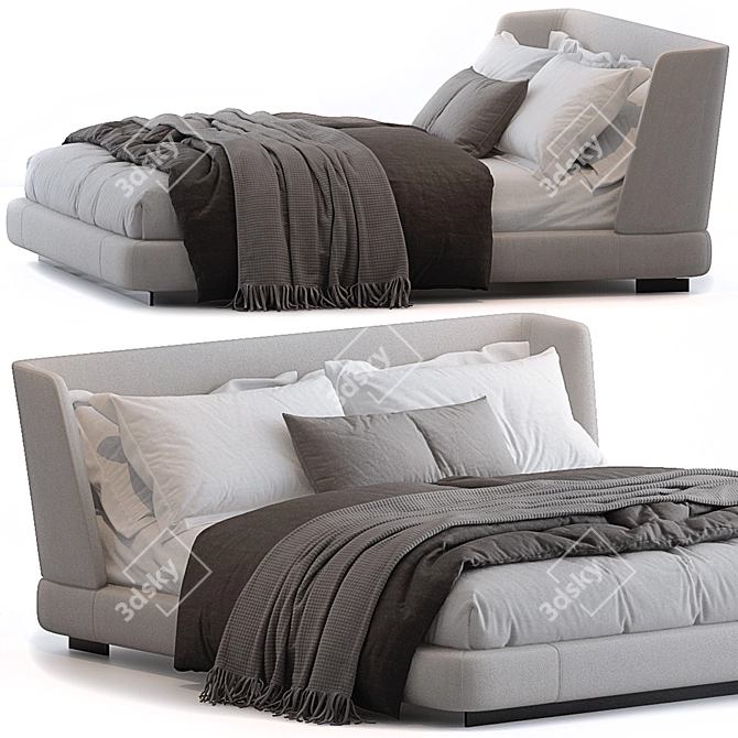 Elevate Your Rest: Creed Bed 3D model image 1