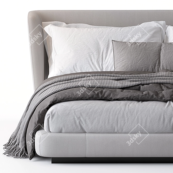 Elevate Your Rest: Creed Bed 3D model image 3