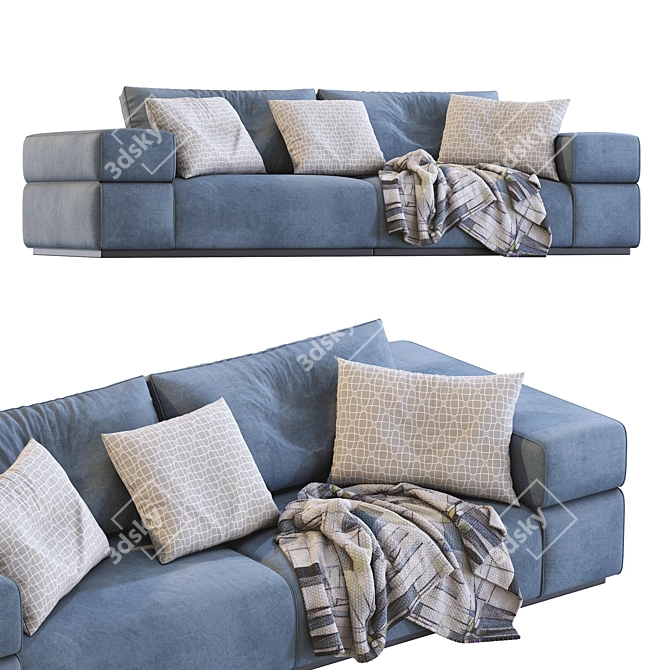 Modern Lema Brick Lane Sofa 3D model image 3