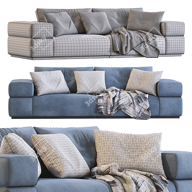 Modern Lema Brick Lane Sofa 3D model image 5