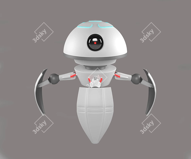 TechBot: Small, Robotic Convenience 3D model image 2