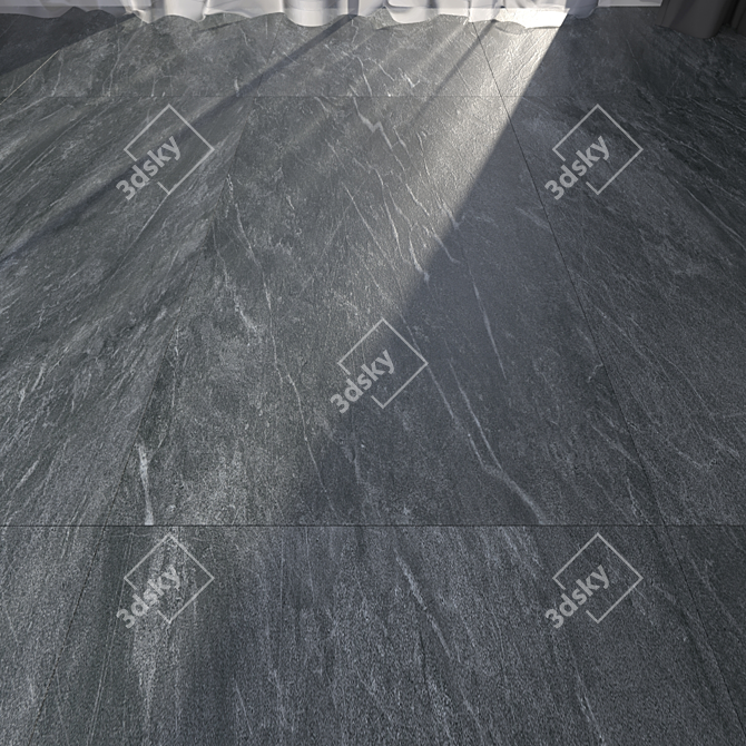 Savoy Graphite Floor Tile 60x120 3D model image 1