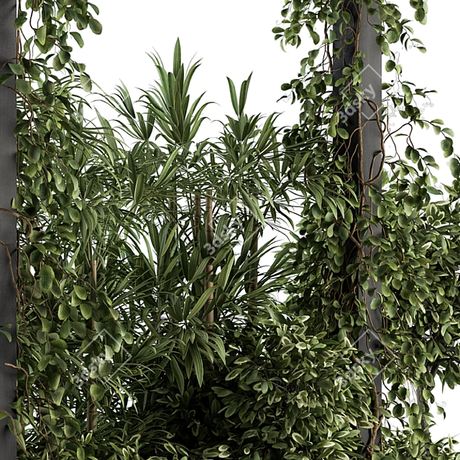 Ivy Pergola: Lush Greenery for Outdoor Oasis 3D model image 4
