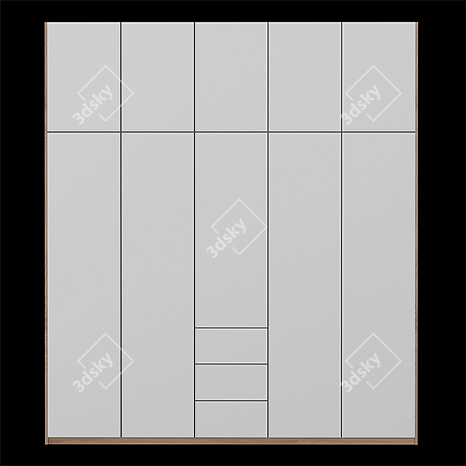 Modern Shelf Design for Visualizations 3D model image 2