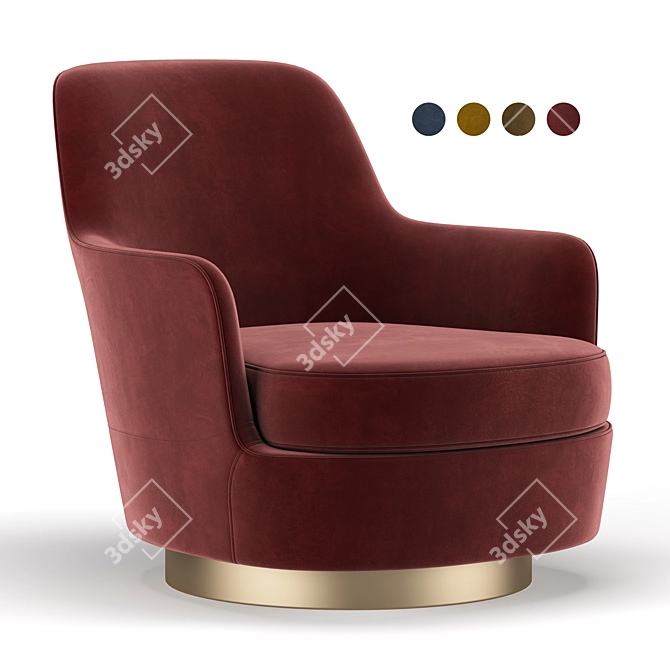 Elegant Jacques Armchair: Modern Design 3D model image 1