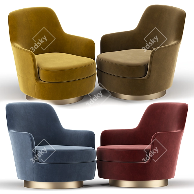 Elegant Jacques Armchair: Modern Design 3D model image 2