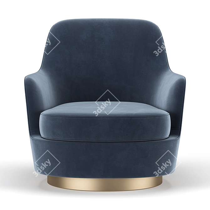 Elegant Jacques Armchair: Modern Design 3D model image 3