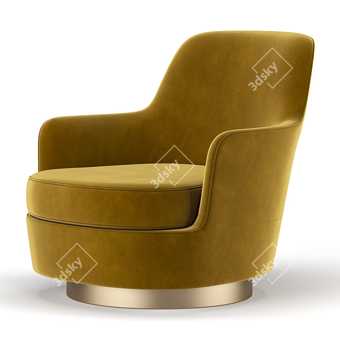 Elegant Jacques Armchair: Modern Design 3D model image 4