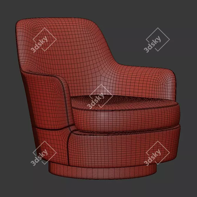 Elegant Jacques Armchair: Modern Design 3D model image 5