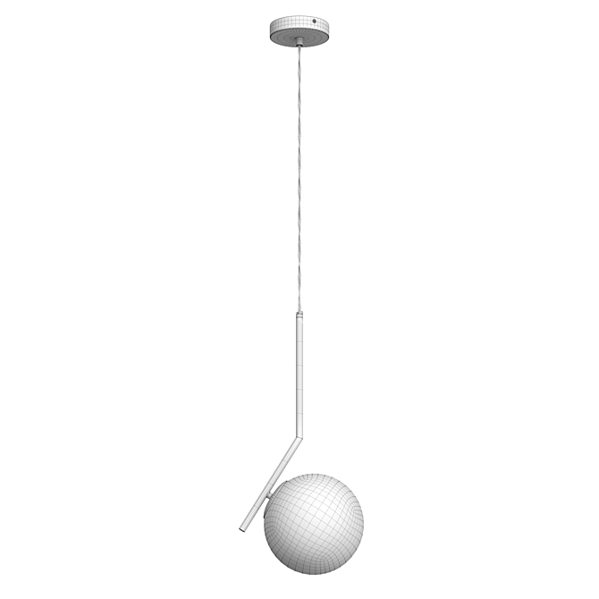 Bolla-unica Pendant Lamp: A1923SP-1CC & A1923SP-1AB 3D model image 3