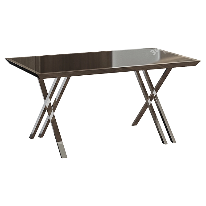 Minimalist Writing Desk: BZ511 3D model image 1