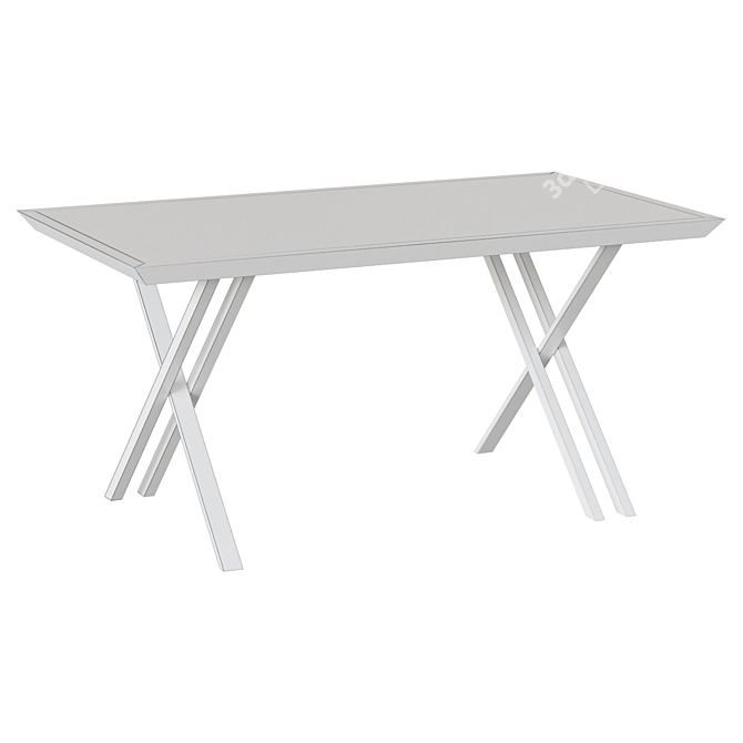 Minimalist Writing Desk: BZ511 3D model image 2