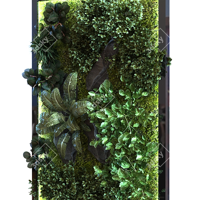 Green Oasis Wall Set 3D model image 4