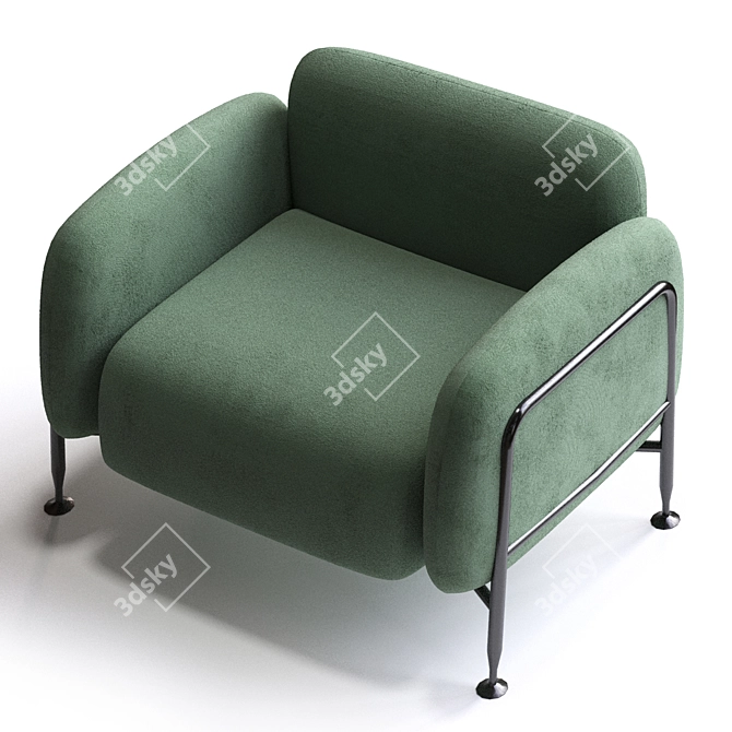 Ultimate Comfort Mega Sofa 3D model image 3