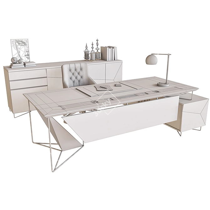 Elegant PAZEL Office Furniture 3D model image 3