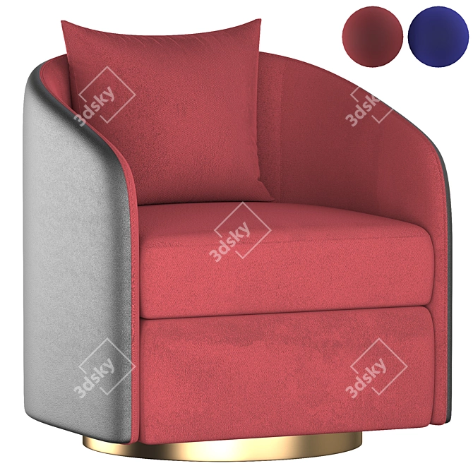 ErgoCoque Lounge Chair 3D model image 1