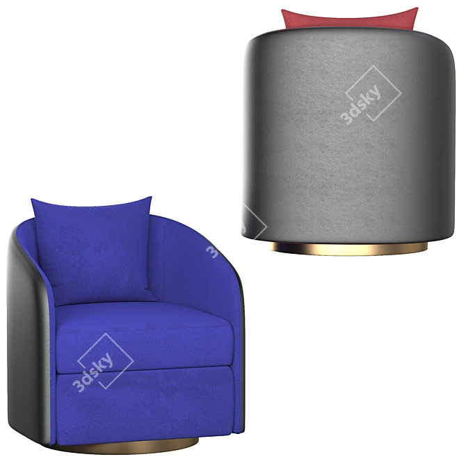 ErgoCoque Lounge Chair 3D model image 5