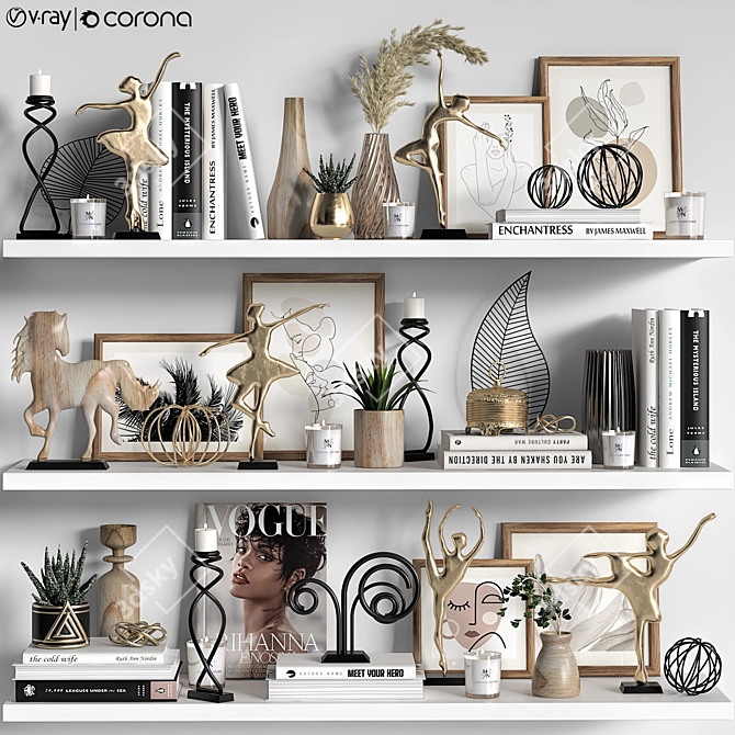 Versatile Decor Set '18 3D model image 2