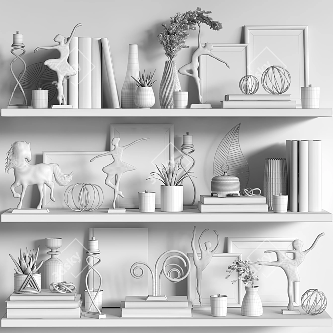 Versatile Decor Set '18 3D model image 1