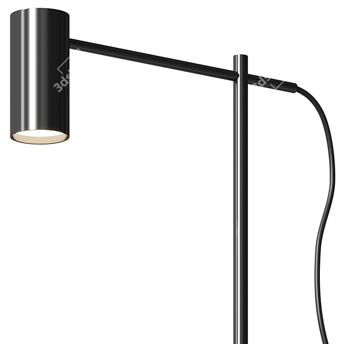 Cyls Metal Table Lamp: Sleek Design & Cylinder Shade 3D model image 2