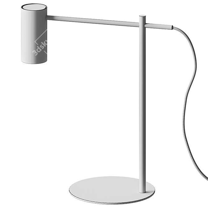 Cyls Metal Table Lamp: Sleek Design & Cylinder Shade 3D model image 3