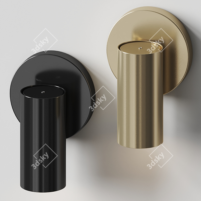 Cyls Wall Light: Sleek Design 3D model image 2