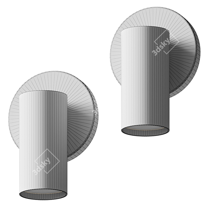 Cyls Wall Light: Sleek Design 3D model image 3