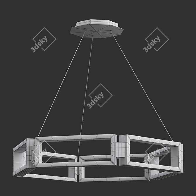 Modern Forms Mies LED Chandelier 3D model image 2