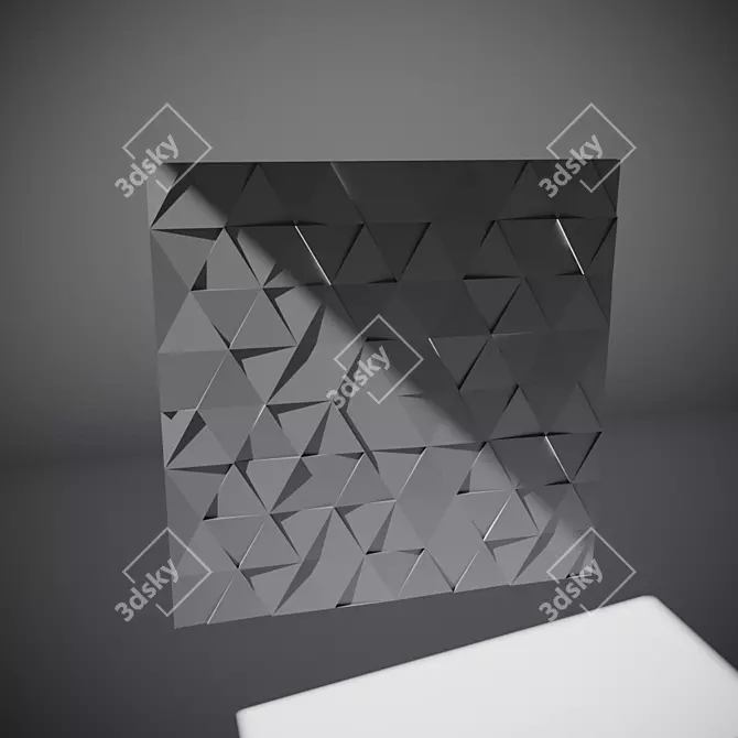 3D Hi-Tek Triangle Panel with Built-in Lighting 3D model image 1