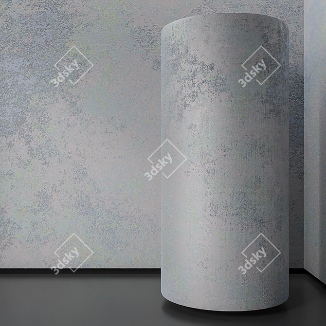 Seamless Plaster with PBR Effects 3D model image 2