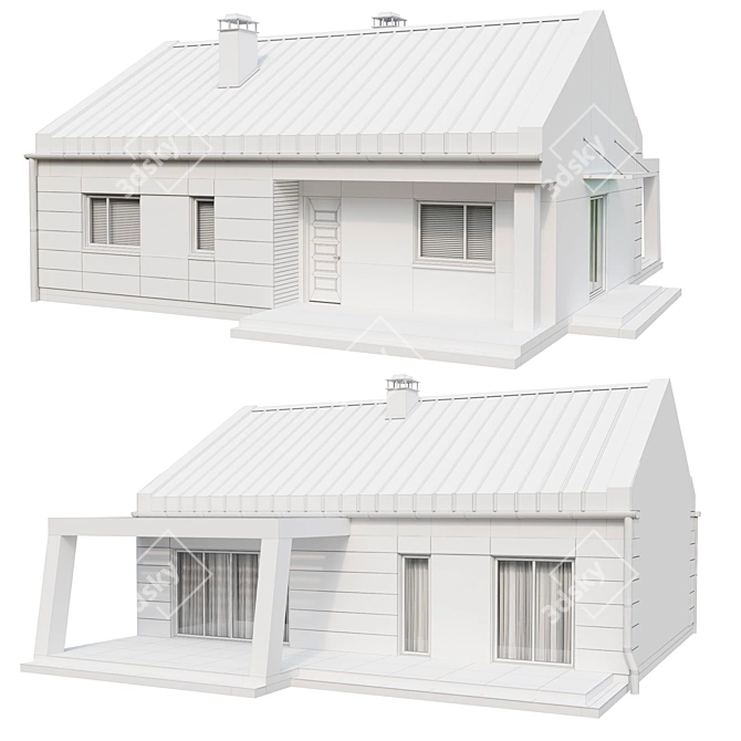 Modern Charm: Urban House Vol.5 3D model image 3