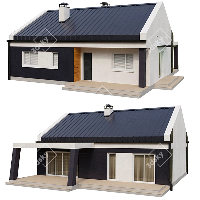 Modern Charm: Urban House Vol.5 3D model image 5