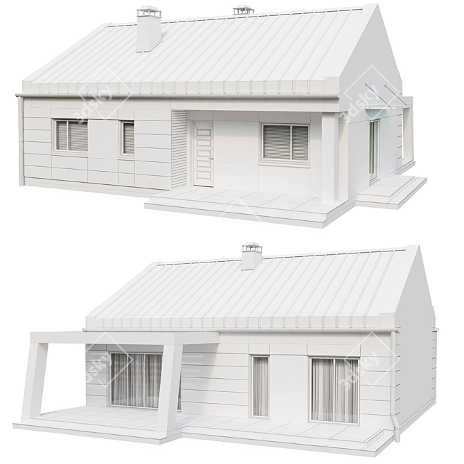 Modern Charm: Urban House Vol.5 3D model image 6
