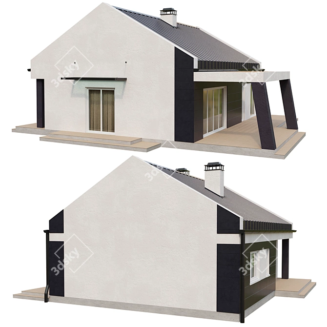 Modern Charm: Urban House Vol.5 3D model image 7