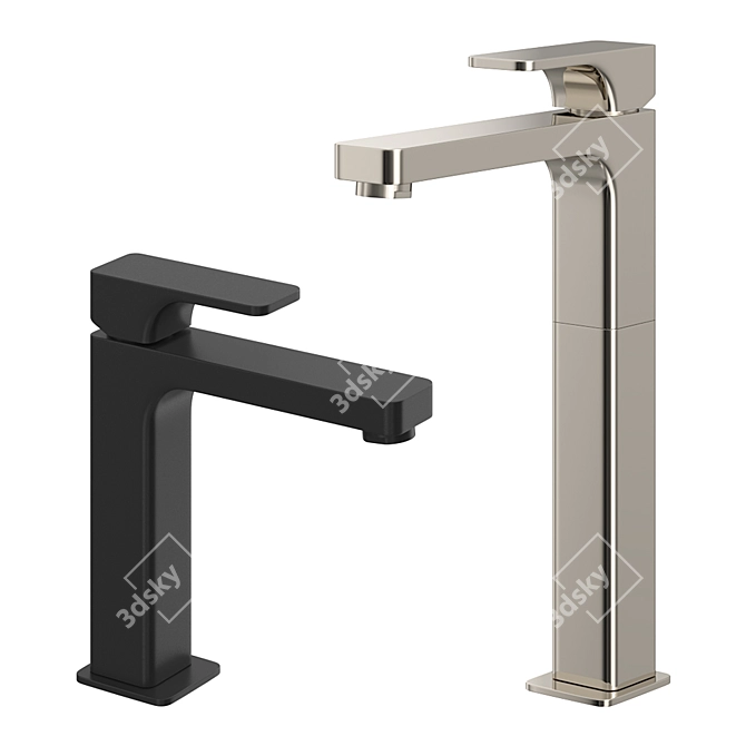 Cisal Cubic Single Lever Basin Mixer 3D model image 3