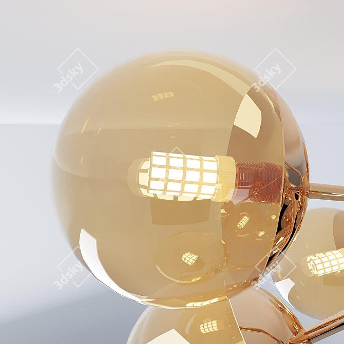 Luxury Megapolis Lamp 3D model image 3