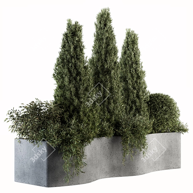 180 Outdoor Plant Set - Small Pine 3D model image 1