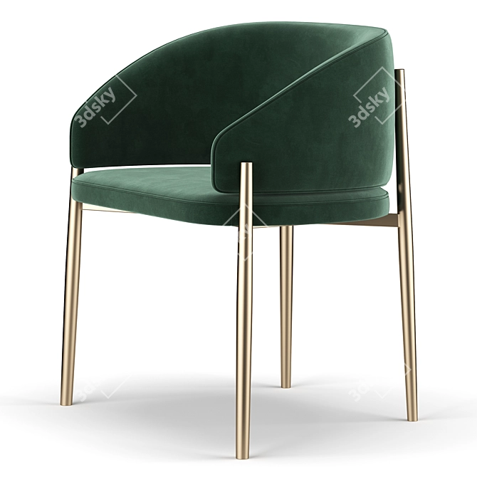 Sleek and Stylish Frank Chair by Porro 3D model image 4