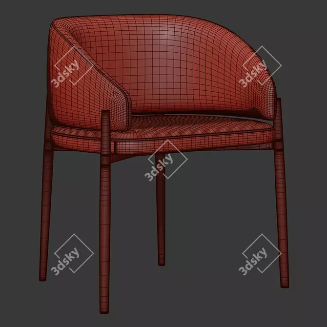 Sleek and Stylish Frank Chair by Porro 3D model image 5