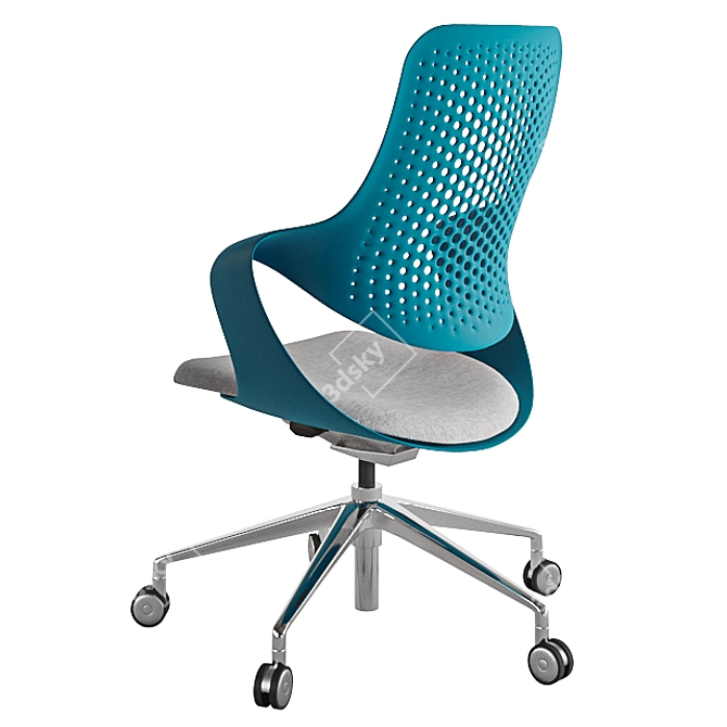 Coza Task Chair: Comfortable & Dynamic Support 3D model image 4