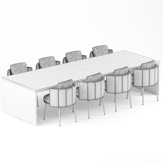 Torri Dining Set: Elegant and Versatile 3D model image 3