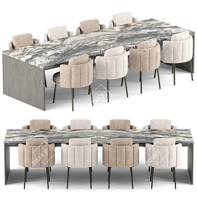 Torri Dining Set: Elegant and Versatile 3D model image 6